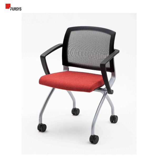 퍼시스 VIM 회의용 폴딩 의자 CH0015AF (블랙 프레임, 팔걸이, 좌판 폴딩)